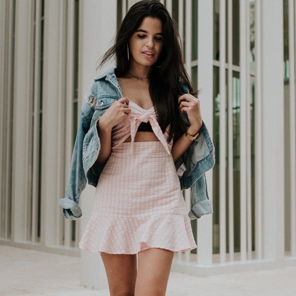 Pink mini dress - Picture 2 of 3